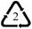Recycling Logo type 2 plastic