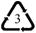 Recycling Logo type 3 plastic pvc